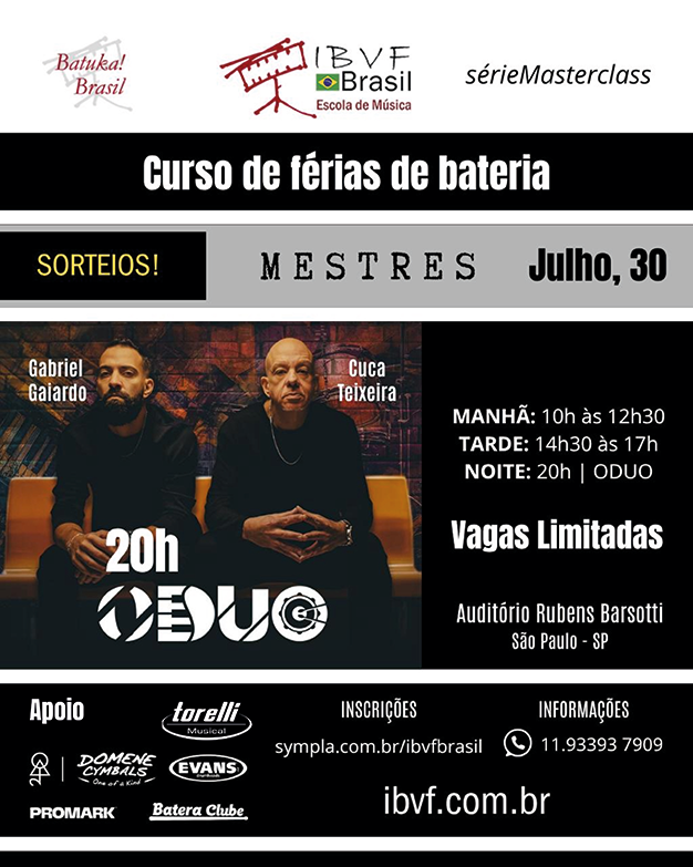 Curso de férias e masterclass